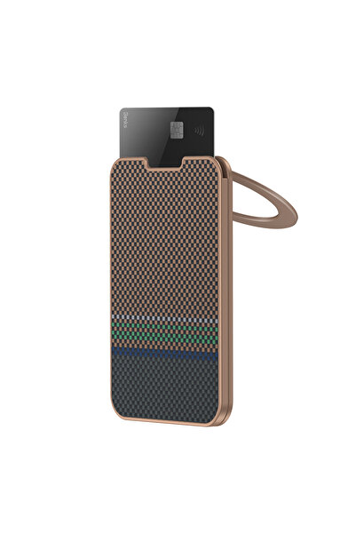 Benks ArmorGo 600D Aramid Fiber Magnetik Standlı Kartlık Gold