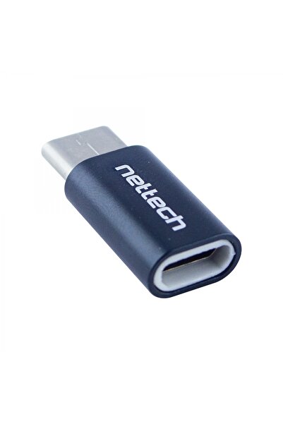 Nettech Micro USB To Type-C Dönüştürücü (Siyah)