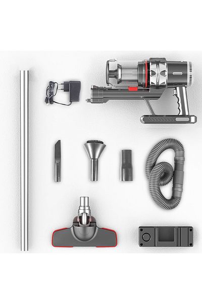 SOKANY Upright vacuum cleaner, Battery, Sokany SK-3377, 1.1 L, autonomy 40 min, accessories, Gray