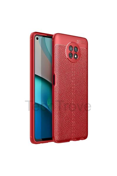TechTrove غلاف هاتف Xiaomi Redmi Note 9 5G مصنوع من الجلد وغطاء سيليكون للحما...