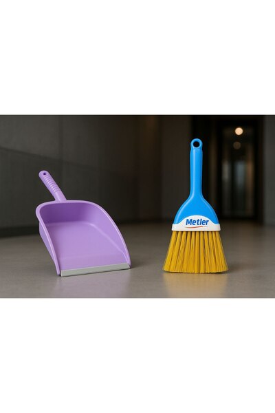 Metler طقم مجرفة وفرشاة صغيرة + جهاز تنظيف القمامة + طقم مكنسة يدوية للطاولة ...