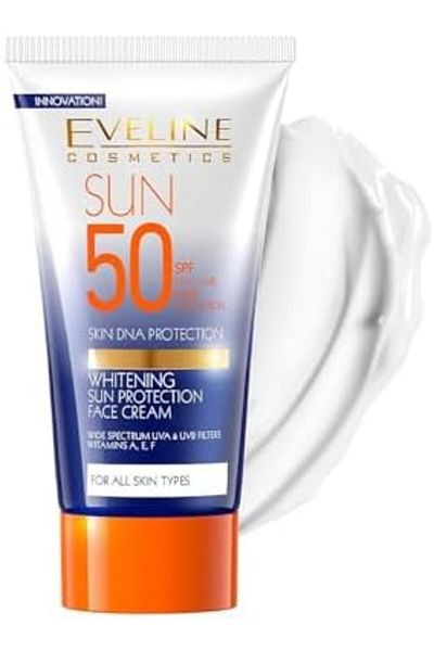 Eveline Cosmetics Facial Sunscreen Cream SPF 50 for All Skin Types by Eveline