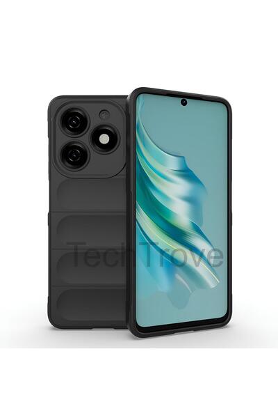 TechTrove Tecno Spark 20C Kılıf Esnek TPU Oyuklu Arka Yüzey Tasarımlı Silikon...