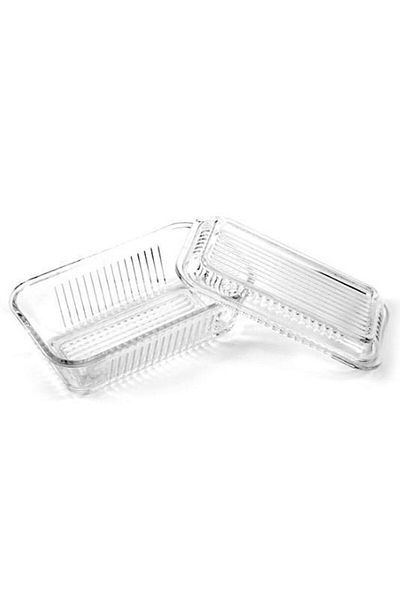 Paşabahçe Butter Food Breakfast Glass Storage Container Set of 2 97711 Frigo
