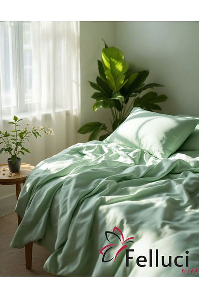 Felluci textile 100X200 Single Person Printed Cotton Bed Sheet with Elastic