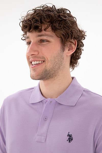 U.S. Polo Assn. Η.Π.Α. POLO ASSN. ΥΦΑΣΜΑ ΥΦΑΣΜΑΤΟΣ 100% ΒΑΜΒΑΚΙ ΠΟΛΟ ΚΟΝΤΟ ΜΑΝΙΚΙΟ ΜΠΟΥΚΑΛΑ- ΛΙΛΑ
