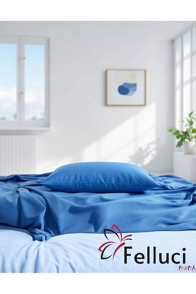 Felluci textile 100X200 Single Person Printed Cotton Bed Sheet with Elastic