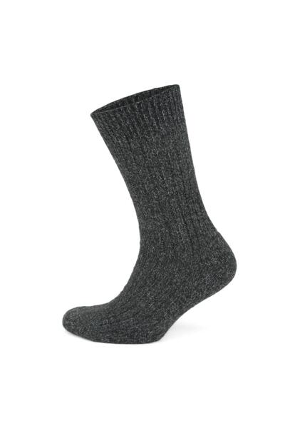 Go With 3'lü Norveç Tipi Moline Yünlü Tabanaltı Yarım Havlulu Kışlık Termal Erkek Çorap 6004