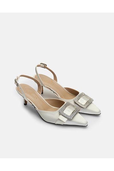 Jorbinol Lure Sparkle Buckle Thin Heeled Shoes