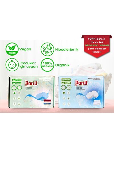 Marco Parill Çamaşır Tableti-Vegan-Beyazlar ve Renkliler İçin– Organik & Vega...