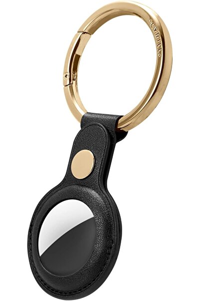 CYRILL Premium PU Leather, Portable Protector Case with Keychain for Airtags ...