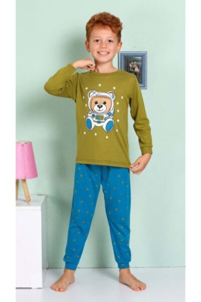 wakawakakidsstore Σετ πιτζάμες για αγόρια με στάμπα Astronaut Crew Neck |   Δ...