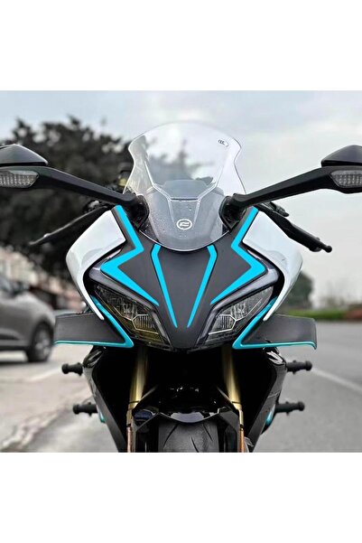 Motiker CFMOTO 450SR Sticker Ön Kafa Dörtlü Etiket Modeli Turkuaz