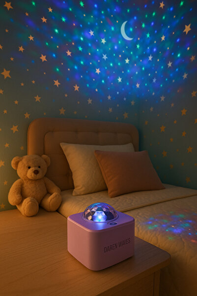 VOLEMİ Volemi Renkli Yıldızlı Gökyüzü Projeksiyon Yatak Odası Dekorasyonu Ren...