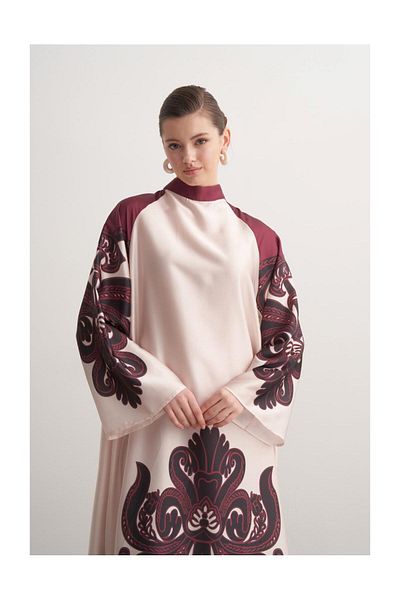 FUSHYA Rochie din satin cu model
