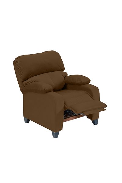 Lazy Vibes MNZ1 | Velvet Classic Recliner Chair - Brown