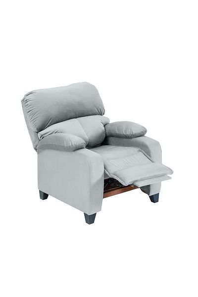 Lazy Vibes MNZ1 | Velvet Classic Recliner Chair - Grey