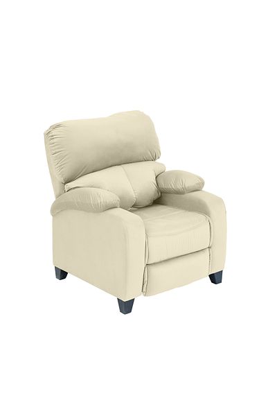 Lazy Vibes MNZ1 | Velvet Classic Recliner Chair - Light Beige