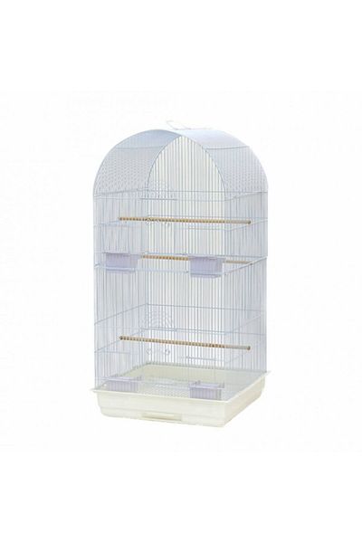 Others Tall Metal Bird Cage in White