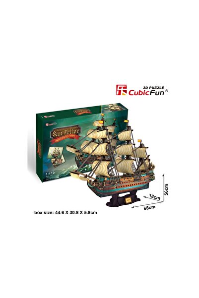 Cubic Fun - 3D Puzzle Ship San Felipe 248 Pieces