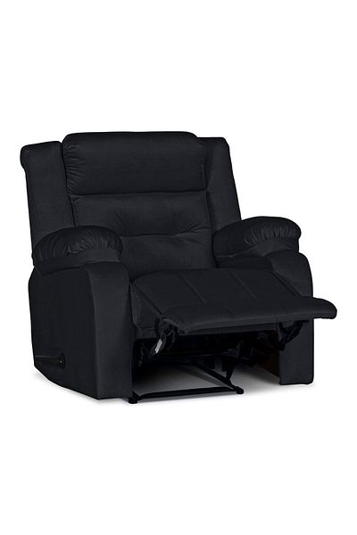 Lazy Vibes MNZ3 | Velvet Classic Recliner Chair - Dark Grey