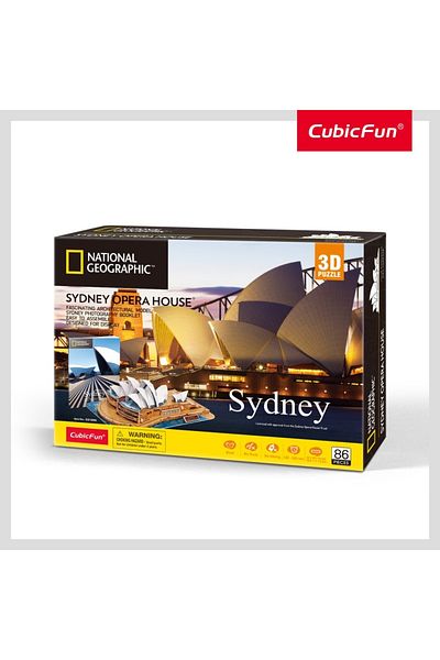 Cubic Fun - 3D Puzzle and Brochure Sydney Opera House 86 Pieces