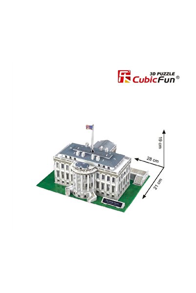 Cubic Fun - 3D Puzzle White House (Medium Level 64 Pieces)