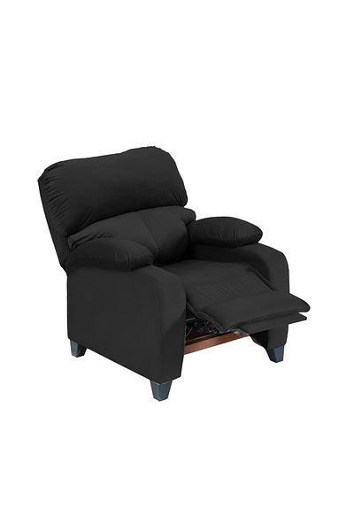 Lazy Vibes MNZ1 | Velvet Classic Recliner Chair - Black