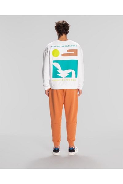 Kappa Ανδρικό λευκό Comfort Fit Sport Floyd φούτερ