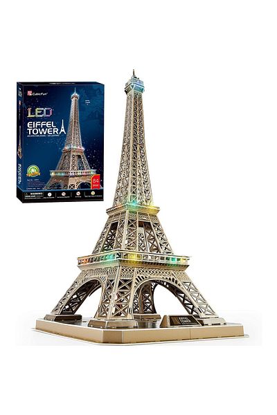 Cubic Fun Cubic Fun - 3D LED Puzzle Eiffel Tower 84 Pieces