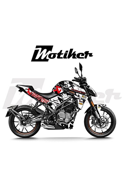 Motiker CFMOTO NK250 2024-2025 Yeni Kasa Parçalı Kaplama Sticker Etiket Model...