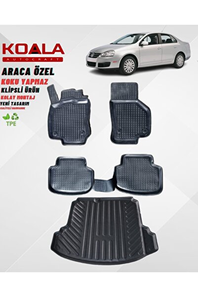 KoalaOtoTekstil Volkswagen Jetta (2005-2010) Araca Özel Paspas Ve Bagaj Havuzu