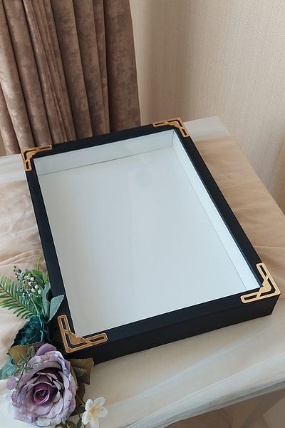 Verda Çerçeve Rama de memorie de 30x40 cm adâncime pentru flori de zi specială! Cutie cu rame de trandafiri! Cutie cu trandafiri adânci!