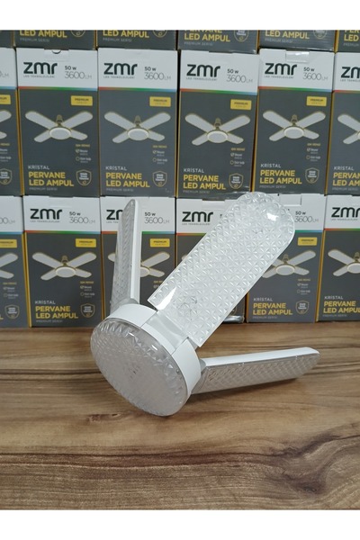 Genel Markalar 50 WATT KRİSTAL PERVANE LED AMPUL YÜKSEK IŞIK 3600 Lümen (BEYAZ IŞIK)