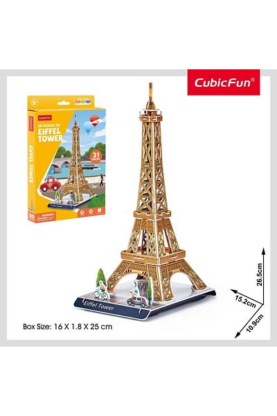 Cubic Fun - 3d Puzzle Eiffel Tower 31 Pieces