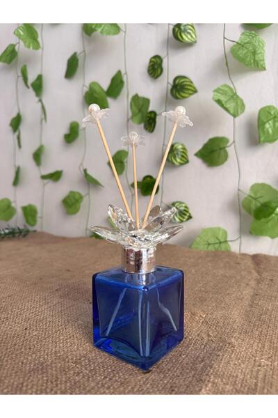 liveisthome Koku Şişesi Kristal Taşlı İnci Detaylı Şık Tasarımlı Cam