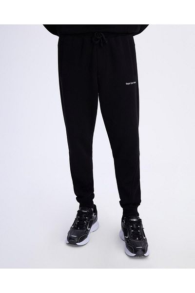 Kappa Αυθεντικό ανδρικό μαύρο παντελόνι Comfort Fit Alec