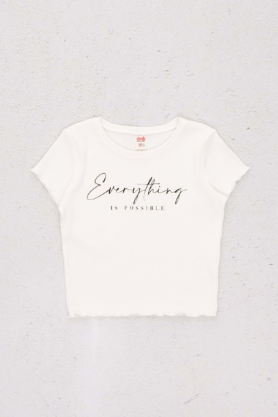 wakawakakidsstore 2759 Copii Fata Bady Dmb - Alb - 8-9 Ani