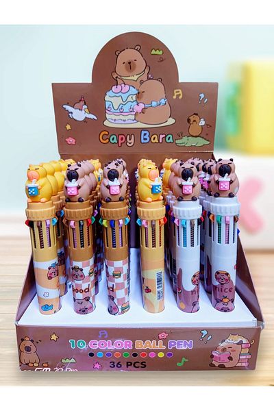 izmir yazici servis Capybara 10 Colors Writable Ballpoint Pen Capybara Fancy Pen