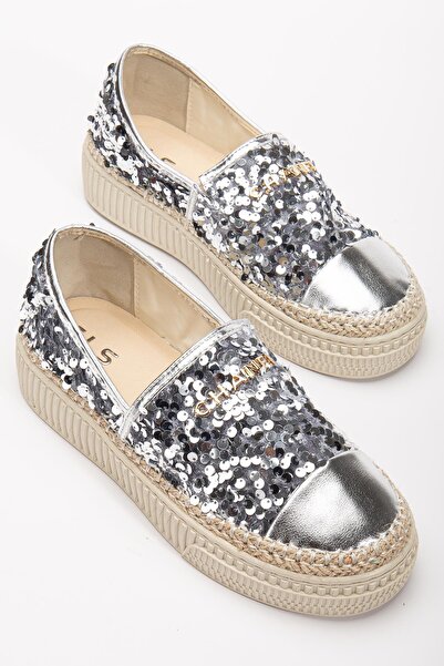 SUİNS SHOES Suins Lepa Model Özel Tasarım Pullu Kadın Spor Ayakkabı Sneaker