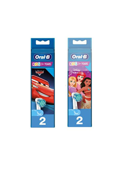 Oral-B Çocuklar Için Extra Yumuşak 2'li Prenses ve 2'li Cars Yedek Başlık