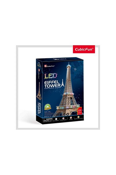 Cubic Fun Cubic Fun - 3D LED Puzzle Eiffel Tower 84 Pieces