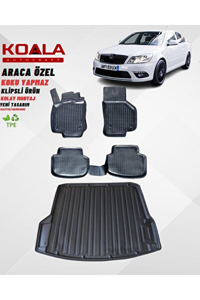 KoalaOtoTekstil Skoda Octavia (2005-2012) Araca Özel Paspas ve Bagaj Havuzu