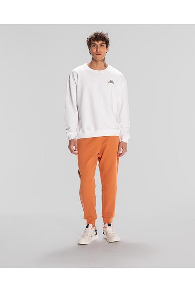Kappa Ανδρικό λευκό Comfort Fit Sport Floyd φούτερ