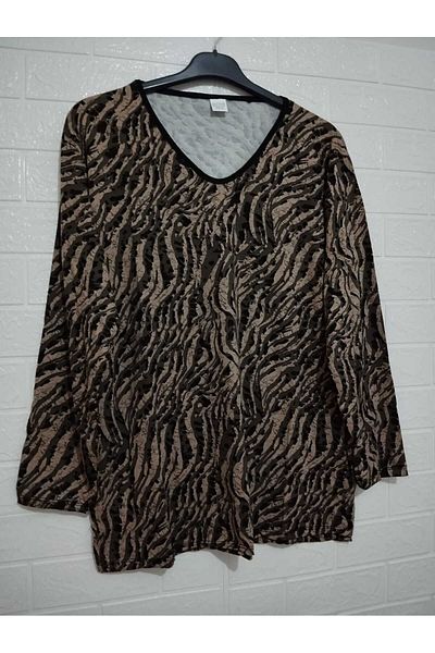 anne moda ankara Full Summer Long Sleeve 95% Viscose Anti-Sweat Blouse