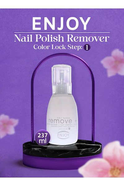 Enjoy Nail Polish Remover Oily 237ml – Gentle & Nourishing Formula with Special Oil Extract