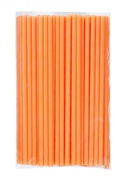 alenked Frozen Orange Straw 26 cm 50 Pieces