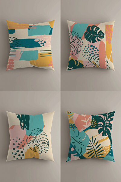 LadiesHome Huse pentru perne decorative digitale cu două fețe cu design speci...