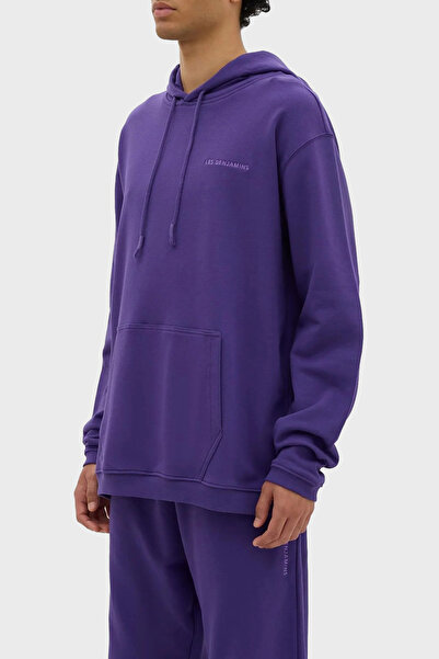 LES BENJAMINS Худі з капюшоном і кишенями, 100% бавовна, вільний крій, чоловічий SWEAT LB23FWESSMUHD