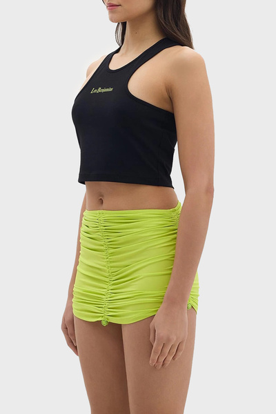 LES BENJAMINS Βαμβακερό Cropped Fit Top TOP
